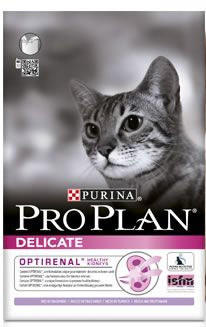 PRO PLAN Delicate для кошек с чувствительным пищеварением (индейка и рис)