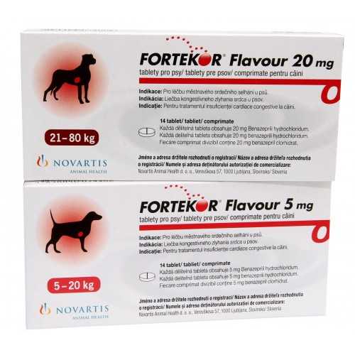 Фортекор (FORTEKOR) д/лечения сердечной недостаточности у собак 20 мг (14 таб)